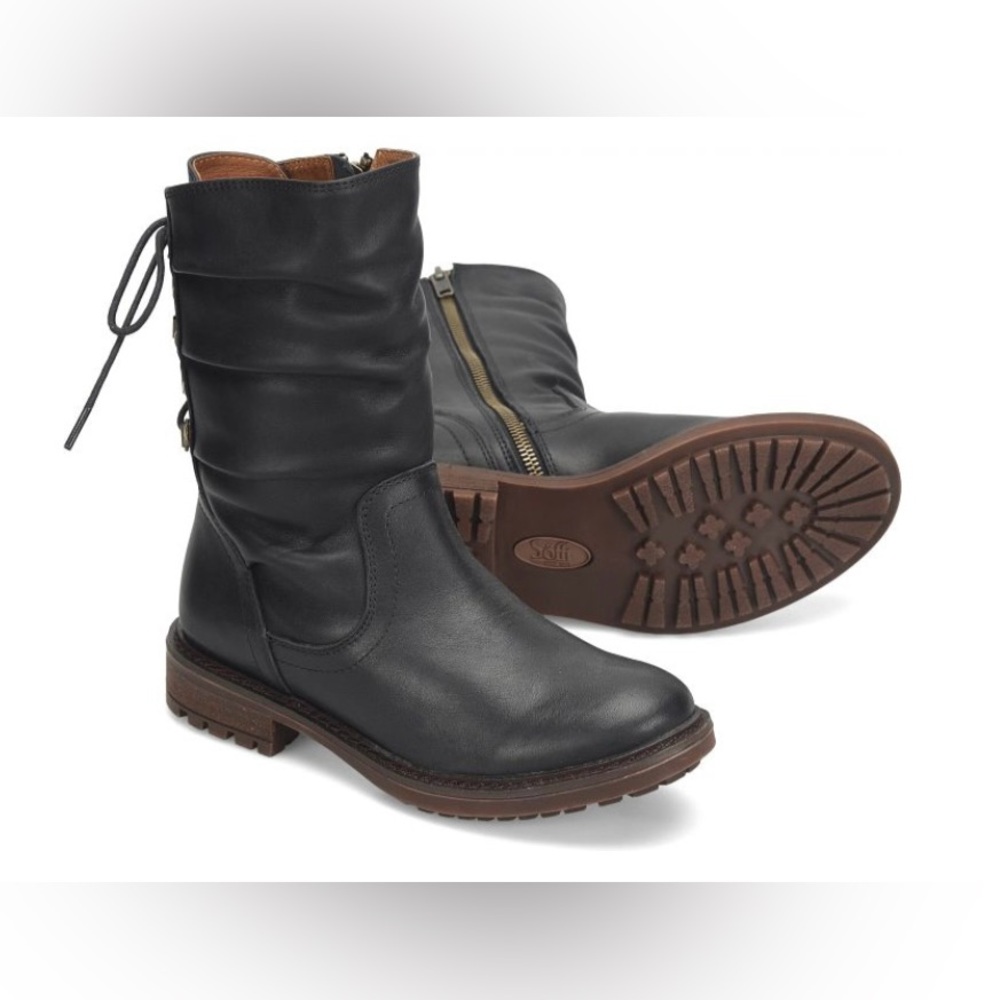 Sofft Leanna Leather Boots Size 11 M